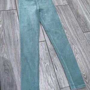 Girls Corduroy Jeggings in Teal